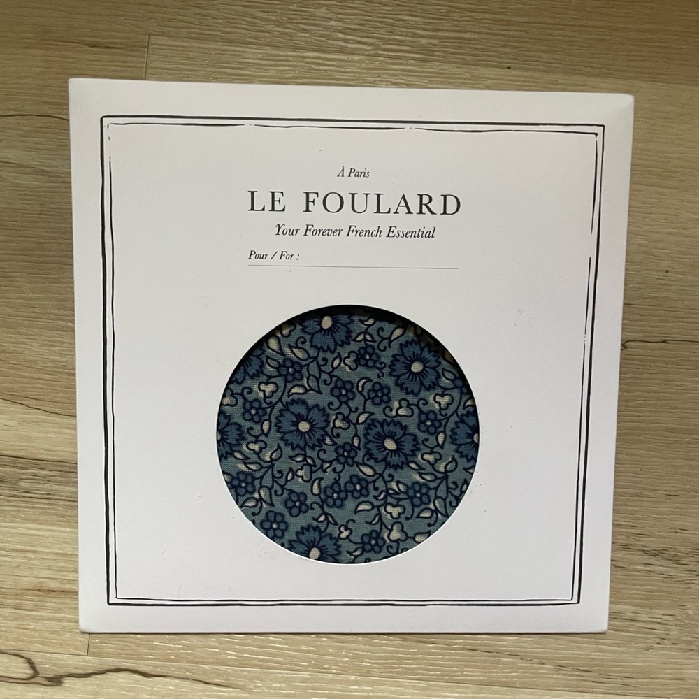 Sezane Blue Floral Scarf